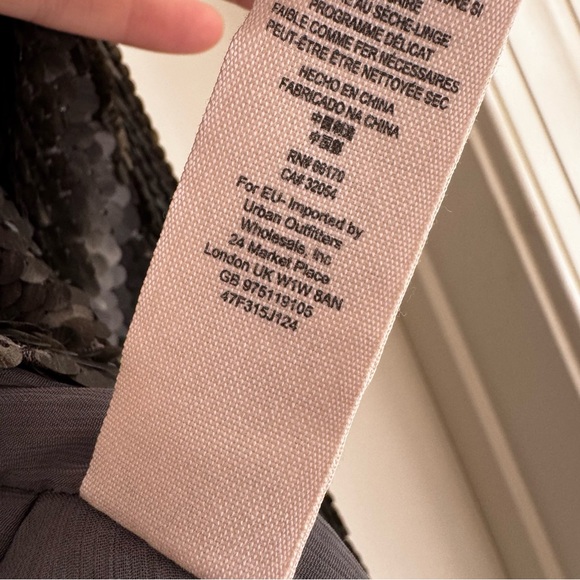 Free People Sequin Open Front Waterfall Jacket in Silver – Size Small - Picture 10 of 12